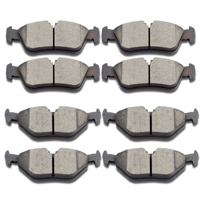 Picture of SCITOO D781 D763 Front Rear Ceramic Brake Pads Sets Fit For BMW 318i 318is 318ti 320i 323Ci 323i 323is 325Ci 325i 325xi 328Ci 328i 328is Z4