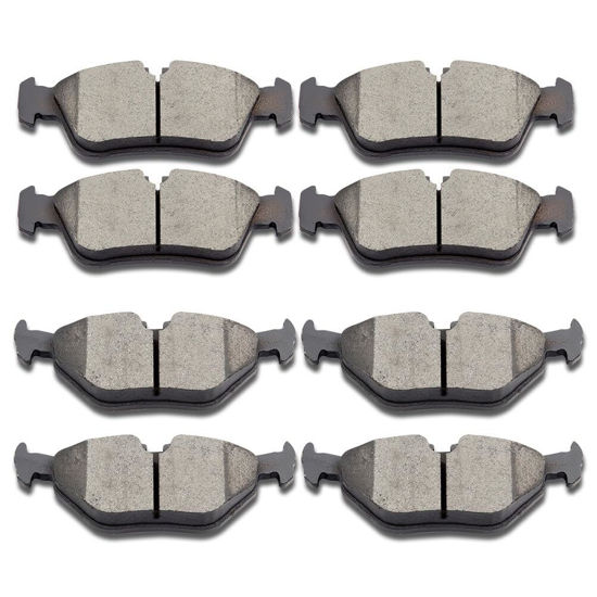 Picture of SCITOO D781 D763 Front Rear Ceramic Brake Pads Sets Fit For BMW 318i 318is 318ti 320i 323Ci 323i 323is 325Ci 325i 325xi 328Ci 328i 328is Z4