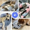Picture of Dog Calming Pillow, Glow in The Dark Dog Put Head on, Soft Question Mark Pillows for Dogs, Kids, Adults, Washable Dog Bed Pillow, Cozy Dog Body Pillow Gifts (M Glow Blue)