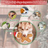Picture of LECHONG Christmas Dog Toy, 4pcs Dog Squeaky Toy, Stuffed Dog Toys for Teething & Chewing, Tough Dog Toys Xmas Gift Toy Bundle Santa Dog Toys for Large Dogs, Small Puppy Dog Toys