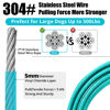 Picture of jenico Dog Tie Out Cable: 30 ft Dog Lead for Yard - Heavy Duty Chain Leash Outside for Small Large Dogs Up to 500 lbs - Outdoor Dog Runner Tether