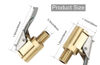 Picture of LDCRE Tire Air Chuck with Clip Adapter, Brass Locking Tire Inflator Nozzle Adapter Connect, No Leakage Tire Chucks for Vehicle Inflator Compressor Pump Connect Accessories Tool 8mm 1Pack