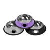 Picture of Serentive 3Pcs Cat Bowls Non-Slip Stainless Steel Small Cat Food Bowls Unbreakable Thicken Cat Feeder 13 Oz Cat Dishes Suitable for Indoor Small Pets Removable Rubber Base Easily Clean Lovely Color