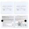 Picture of Ziciner Car Registration Insurance Holder, 2Pack Essential Auto Card Document Glove Box Organizer with Velcro Closure, Vehicle Interior Accessories Perfect for Most Car, Truck, SUV (White/Big Car)