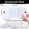 Picture of Ziciner Car Registration Insurance Holder, 2Pack Essential Auto Card Document Glove Box Organizer with Velcro Closure, Vehicle Interior Accessories Perfect for Most Car, Truck, SUV (White/Big Car)