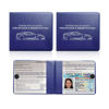 Picture of Ziciner Car Registration Insurance Holder, 2Pack Essential Auto Card Document Glove Box Organizer with Velcro Closure, Vehicle Interior Accessories Perfect for Most Car, Truck, SUV (Blue/Small Car)