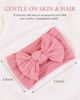 Picture of jollybows 8pcs Nylon Headbands for Baby Girls Infant Baby Bows Newborn Hairbands Toddler Hair Bow Elastics Head Wraps