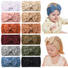 Picture of jollybows 12pcs Nylon Headbands for Baby Girls Infant Baby Bows Newborn Hairbands Toddler Hair Bow Elastics Head Wraps