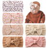 Picture of jollybows 6pcs Baby Nylon Headbands Hair Bow Elastics Hairbands Hair Accessories for Baby Girls Newborn Infant Toddlers Kids (Upgrade patterns colors)