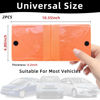 Picture of Ziciner Car Registration Insurance Holder, 2Pack Essential Auto Card Document Glove Box Organizer with Velcro Closure, Vehicle Interior Accessories Perfect for Most Car, Truck, SUV (Orange/Big Car)