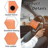 Picture of Ziciner Car Registration Insurance Holder, 2Pack Essential Auto Card Document Glove Box Organizer with Velcro Closure, Vehicle Interior Accessories Perfect for Most Car, Truck, SUV (Orange/Big Car)
