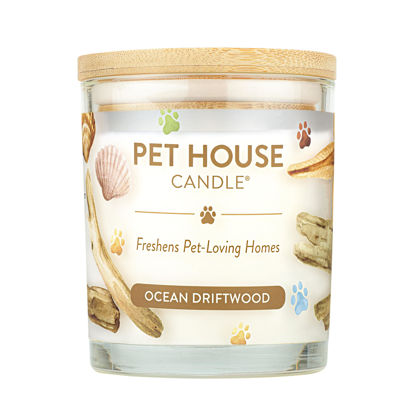 Picture of One Fur All, Pet House Candle-100% Plant-Based Wax Candle-Pet Odor Eliminator for Home-Non-Toxic and Eco-Friendly Air Freshening Scented Candles-Odor Eliminating Candle-(Pack of 1, Ocean Driftwood)