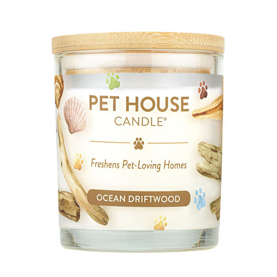 Picture of One Fur All, Pet House Candle-100% Plant-Based Wax Candle-Pet Odor Eliminator for Home-Non-Toxic and Eco-Friendly Air Freshening Scented Candles-Odor Eliminating Candle-(Pack of 1, Ocean Driftwood)
