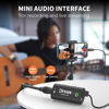 Picture of KYXAIN Guitar Audio Interface Pocket Internal Recording Sound Card with Type-C & Lightning for Live Streaming by iPad, iPhone, Android, PC Plug and Laptop Plug & Play