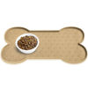 Picture of PWTAA Dog Food Mat Anti-Slip Silicone Dog Bowl Mat Thicker Pet Placemat Waterproof Cat Feeder Pad with Raised Edge Puppy Kitten Feeding Mats Suitable Small Medium-Sized Dogs Cats Eating Tray