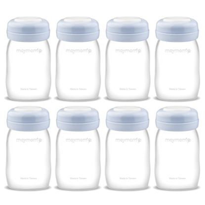 Picture of Maymom Wide Neck Breastmilk Collection n Storage Bottle 5.4 oz; Re-markable SureSeal Disc. Compatible with Spectra S2 Spectra S1 Spectra 9 Plus.