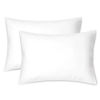 Picture of EXQ Home Toddler Pillowcases Zippered 13x18 Travel Pillow Case Set of 2, Small Pillow Case Fits Baby Pillow Sized 12x16, 13x18, Kids Pillowcases 2 Pack Machine Washable (White)