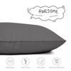 Picture of EXQ Home Toddler Pillowcases Zippered 13x18 Travel Pillow Case Set of 2, Small Pillow Case Fits Baby Pillow Sized 12x16, 13x18, Kids Pillowcases 2 Pack Machine Washable (Dark Grey)