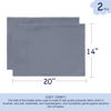 Picture of EXQ Home Toddler Pillowcases Zippered 14x20 Travel Pillow Case Set of 2, Small Pillow Case Fits Baby Pillow Sized 12x16, 13x18, Kids Pillowcases 2 Pack Machine Washable (Blue Grey)