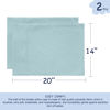 Picture of EXQ Home Toddler Pillowcases Zippered 14x20 Travel Pillow Case Set of 2, Small Pillow Case Fits Baby Pillow Sized 12x16, 13x18, Kids Pillowcases 2 Pack Machine Washable (Blue Coral)