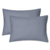 Picture of EXQ Home Toddler Pillowcases 14x20 Travel Pillow Case Set of 2, Small Pillow Case Fits Baby Pillow Sized 12x16, 13x18, Kids Pillowcases 2 Pack Machine Washable with Envelope Closure (Blue Grey)