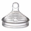 Picture of NUK Simply Natural Baby Bottle Nipples - Medium Flow, Silicone, Extra Soft, Anti-Colic Air System, BPA-Free, Pack of 2