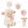 Picture of MyMateZoe Baptism Gifts for Girl, Great Christening, Dedication and Baptism Gift Set for Girl and Newborn Baby, Includes 7" Praying Lamb Plush Toy and Let Us Pray Baby Book in Keepsake Gift Box