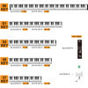 Picture of Piano Keyboard Stickers with Piano Chord Chart Poster, Removable Colorful Piano Keyboard Note Labels for 88/61/54/49 Key, Transparent Large Bold Letter Piano Stickers for Beginners