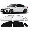 Picture of ZATOOTO Car Window Shades for Honda Civic 2017-Present, Side Window Sun Shade with Double Layer Reversible, Black for Blackout Privacy Silver for UV Blocking for Camping Sleeping Travel