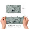 Picture of 10 Pack Baby Headbands Nylon Hairbands Stretchy Knit Bows for Newborn Infant Girls Toddler Kids Handmade Hair Accessories