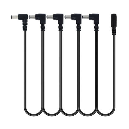 Picture of Godtone 5 Ways Daisy Chain Power Cable DC for Guitar Pedal Power Supply Adapter