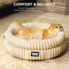Picture of BALANCE Cat Bed Kitten Bed, Washable Round Cat Beds for Indoor Cats,Super Soft Plush Faux Fur Pet Bed for Puppy and Kitten with Anti-Slip Bottom