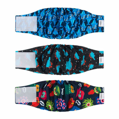Picture of CuteBone Dog Belly Bands for Male Dogs Wraps Washable Doggie Diapers DM07XS