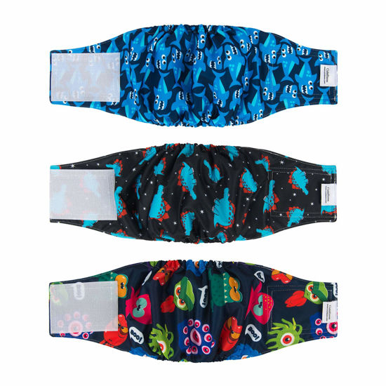 Picture of CuteBone Dog Belly Bands for Male Dogs Wraps Washable Doggie Diapers DM07XS