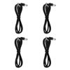 Picture of Godtone 4 Pack Guitar Effect Pedal DC Cable 5.5mm x 2.1mm Power Lead Cord, 60CM Male to Male (4 Power Cable)
