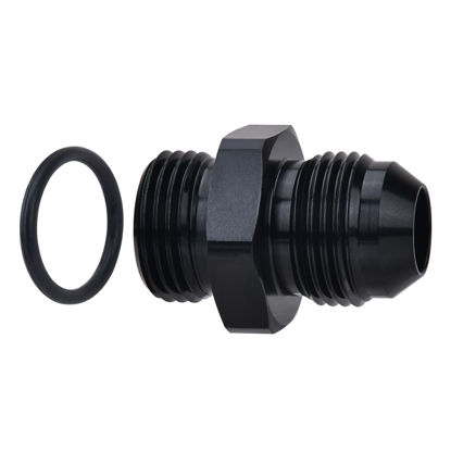 Picture of EVIL ENERGY 10AN Flare to 10AN ORB Male Fuel Rail Adapter Fitting Black 2PCS