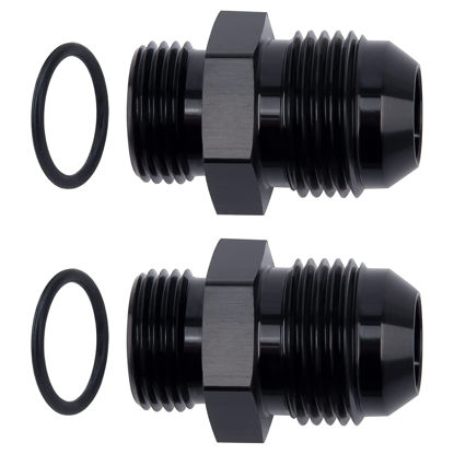 Picture of EVIL ENERGY 10AN Flare to AN8 ORB Male O-Ring Fitting Adapter 2PCS