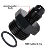Picture of EVIL ENERGY 4AN Flare to 8AN ORB Male Fuel Rail Adapter Fitting Black 2PCS