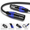Picture of EBXYA XLR Cables, 6 Feet 6-Pack XLR Male to Female Microphone Cable, 3-Pin Balanced XLR Speaker Cable, Multi-Colored Mic Cord for Mic Mixer, Speaker Systems, Radio Station, Podcast