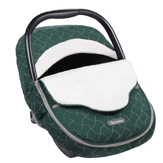 Picture of Yoofoss Baby Stroller Bunting Bags Winter Carseat Canopies Cover to Protect Baby from Cold Wind, Super Warm Plush Fleece Baby Carrier Cover for Infant Boys Girls