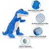 Picture of DODODOLA Dog Toys Dinosaur Dog Toy Blue Stuffed Animals Chew Toy Plush Squeaky Dog Birthday Toys for Small Large Big Dogs