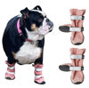 Picture of Spark Paws Water-Resistant Dog Boots for Medium Large Dogs, Anti-Slip Dog Shoe Booties Paw Protector for Rain Snow Hiking Reflective Straps 4PCS - Pink, D