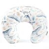 Picture of GRSSDER Nursing Pillow Cover Stretchy Minky Removable Nursing Covers for Breastfeeding Pillows, Ultra Soft Comfortable Slipcover for Girls and Boys, Whale Sea World Pattern
