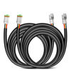 Picture of Nilight 2PCS 16 AWG 10 Feet 3 Pin DT Connector Wiring Harness Extension Kit Plug and Play for Dual Light Mode Off Road LED Pod Light Bar DRL Driving Auxiliary Reverse Boat Light