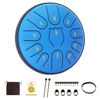 Picture of Rain Drum for Outside Garden,Steel Tongue Drum 6 Inche 11 Note Steel Drums Rain Chime,Raindrop Drum,with Soft Bag,Music Book,2 Mallets(Sky Blue)