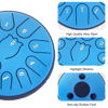 Picture of Rain Drum for Outside Garden,Steel Tongue Drum 6 Inche 11 Note Steel Drums Rain Chime,Raindrop Drum,with Soft Bag,Music Book,2 Mallets(Sky Blue)