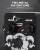 Picture of STRICH Metal Distortion Guitar Pedal, WARCRY Distortion 2 Modes Fat, Boost, Normal Classic Crunch 80s Metal/Nu Metal, True Bypass for Electric Guitar, Black and White