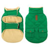 Picture of Queenmore Warm Dog Coat, Cold Weather Puffer Dog Coat Vest, Quilting Winter Dog Jacket Ultra Thick Plush Fleece Lining Pet Clothes for Dogs with Storage Pockets (Forest Green,Large)