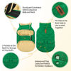 Picture of Queenmore Warm Dog Coat, Cold Weather Puffer Dog Coat Vest, Quilting Winter Dog Jacket Ultra Thick Plush Fleece Lining Pet Clothes for Dogs with Storage Pockets (Forest Green,Large)