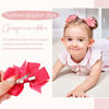 Picture of 40PCS 3 Inch Hair Bows for Girls Grosgrain Ribbon Toddler Hair Accessories with Alligator Clip Bow for Toddler Girls Baby Kids Teens In Pairs